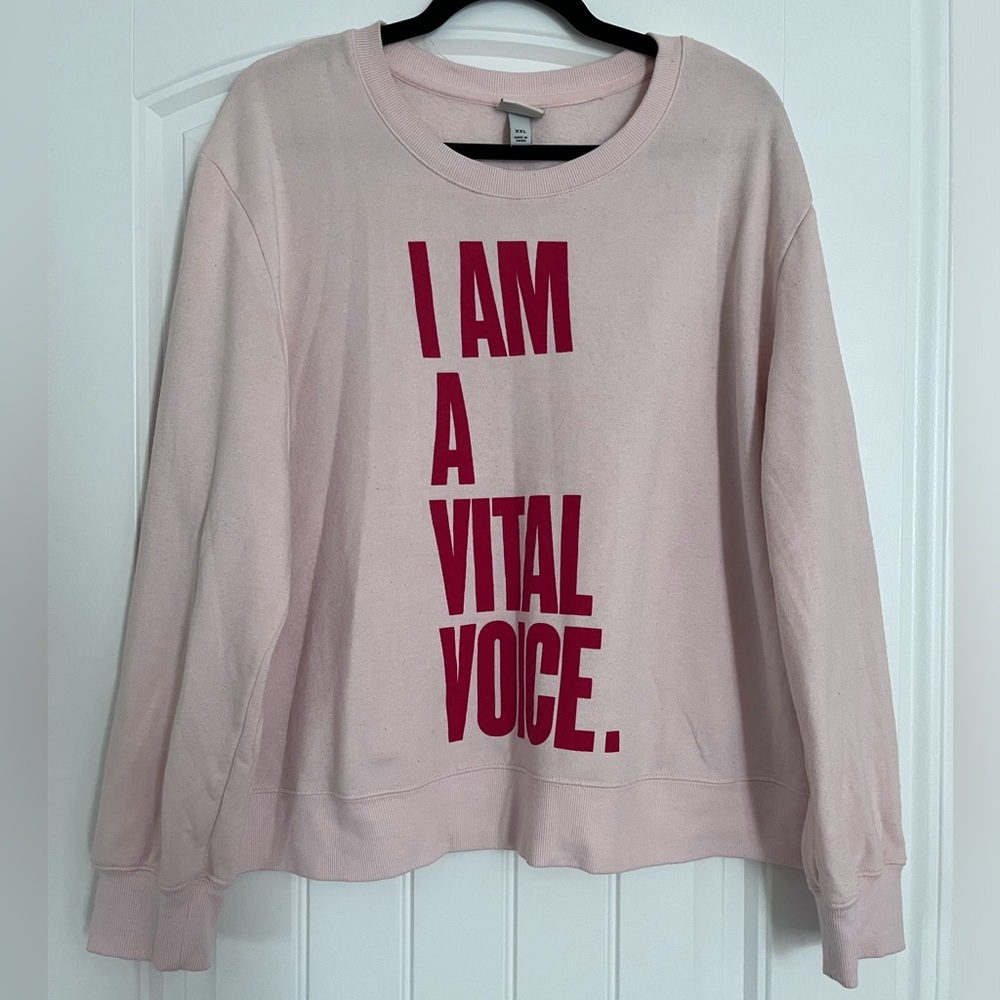 Womens sweatshirt crewneck long sleeves brand a new day NWT color pink
